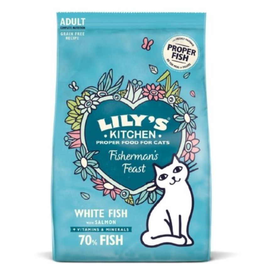 Lily’s Kitchen 天然主食貓糧 – 無穀物鮮味魚肉餐2kg