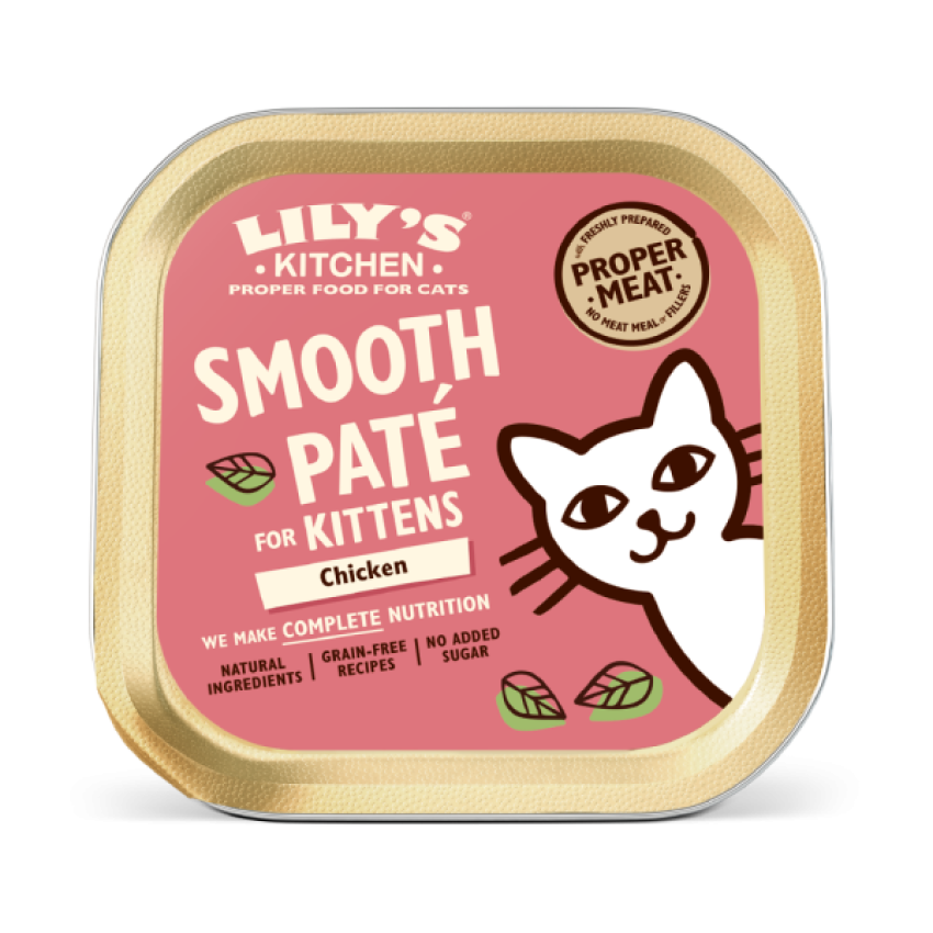 LILY'S KITCHEN Chicken Paté for Kittens Cat Wet Food 幼貓主食罐 - 幼貓成長餐 - 雞肉 (85g)