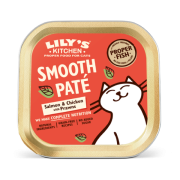 LILY'S KITCHEN Salmon & Chicken with Prawns Paté Grain Free Wet Cat Food Tray 海鮮雜燴餐 三文魚雞蝦 無穀物 貓餐盒85g