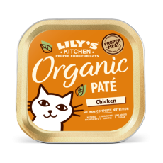 LILY'S KITCHEN Organic Chicken Paté Cat Wet Food 貓主食罐 - 有機天然雞肉常餐 (85g)