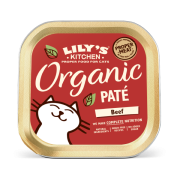 LILY'S KITCHEN Organic Beef Paté Cat Wet Food 貓主食罐 - 有機天然牛肉常餐 (85g)