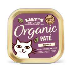 LILY'S KITCHEN Organic Turkey Paté Cat Wet Food 貓主食罐 - 有機天然火鷄常餐 (85g)