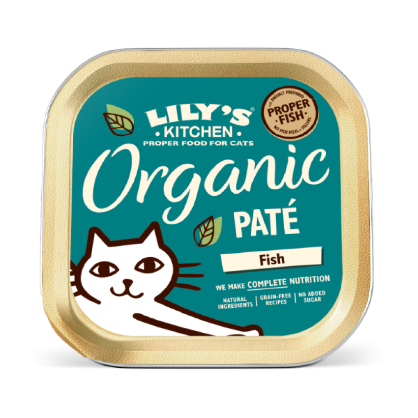 LILY'S KITCHEN Organic Fish Paté Cat Wet Food 貓主食罐 - 有機天然鮮魚常餐 (85g)