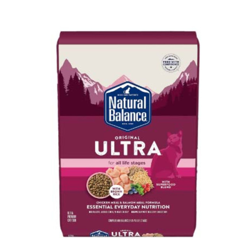 Natural Balance 雪山 – Original Ultra 滋味系列全貓糧 [極上雞肉三文魚] 15磅