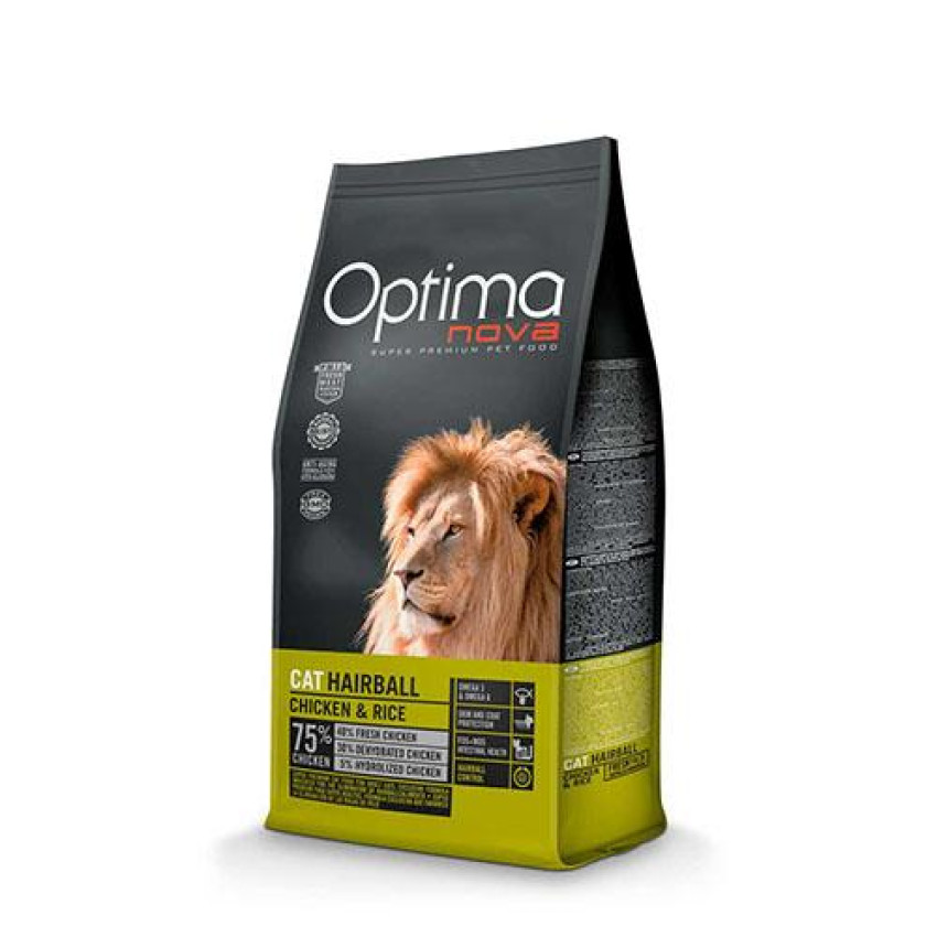 Optimanova 獅王毛球清除配方貓糧 8kg