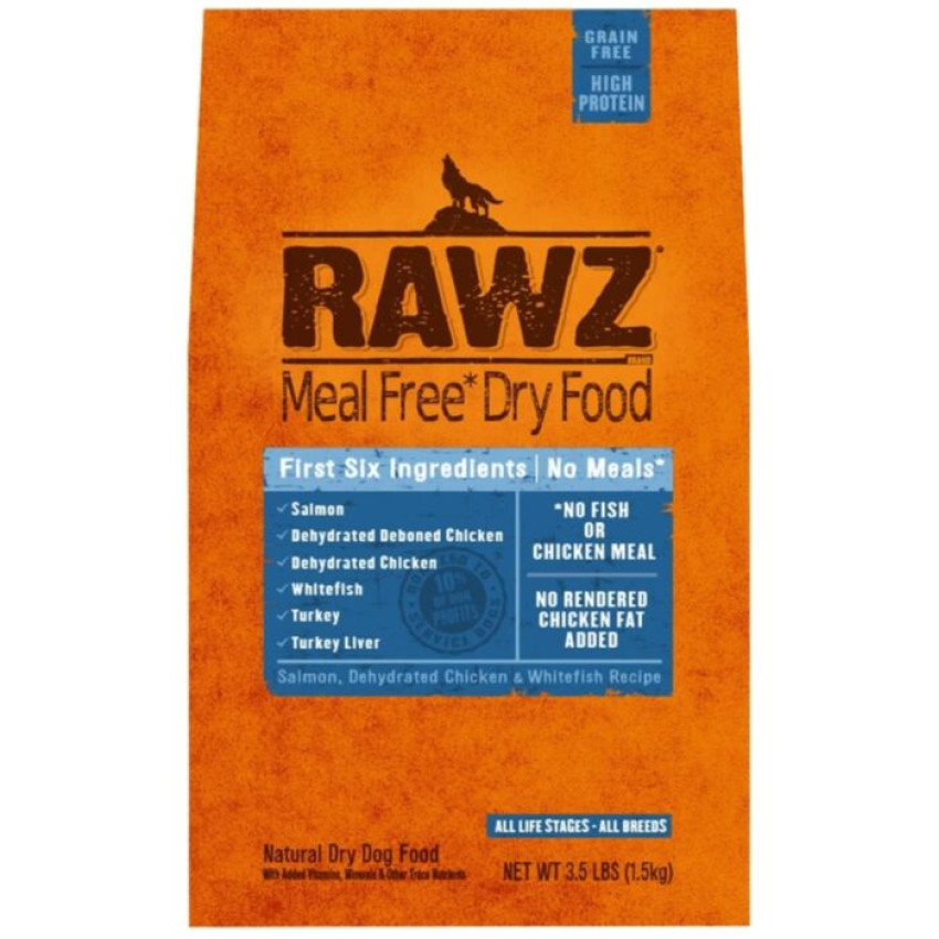 RAWZ – 頂級無穀物 三文魚+脫水雞肉+白魚肉全犬配方 3.5lb