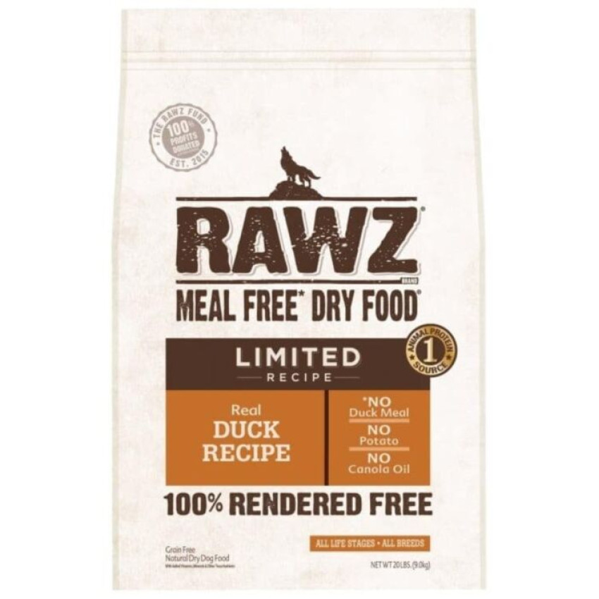 RAWZ – 頂級無穀物 單一蛋白鴨肉全犬配方 