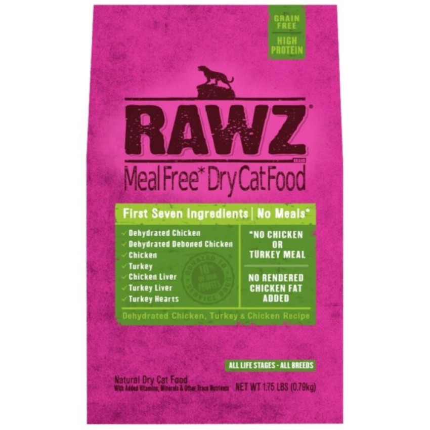 RAWZ – 無穀物 脫水雞肉+火雞肉+雞肉全貓配方 3.5lb