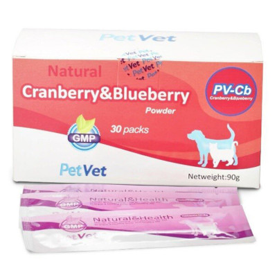 PetVet - (PV-CB) Cranberry & Blueberry Powder 小紅莓藍莓粉 3g x30包