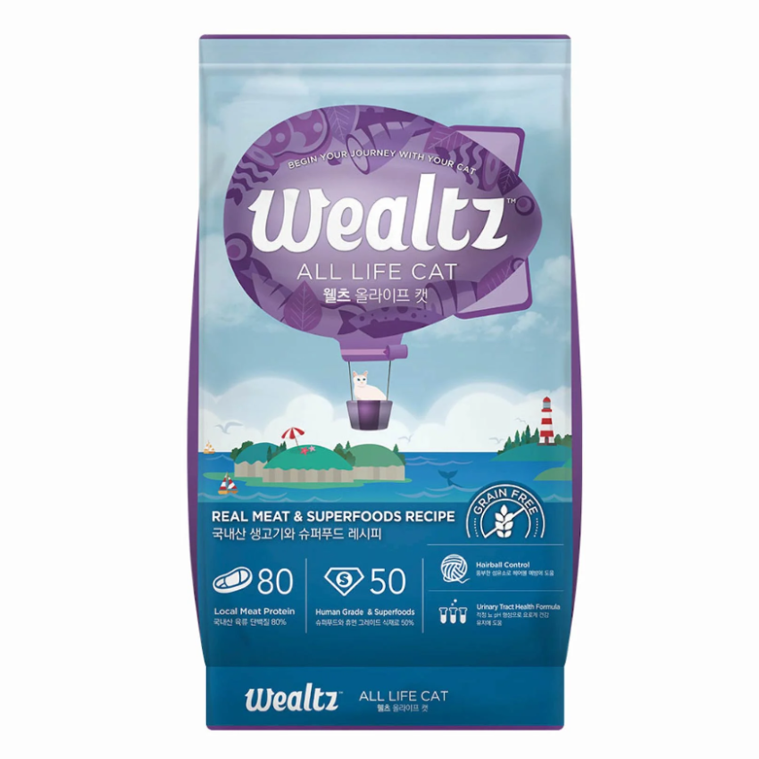 Wealtz 全年齡貓配方 – 鮮雞肉、超級食物食譜 (紫色)