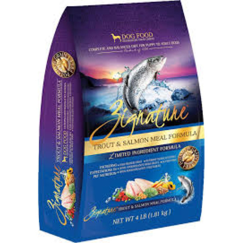 Zignature Trout+Salmon Formula 無穀物鱒魚及三文魚全犬配方