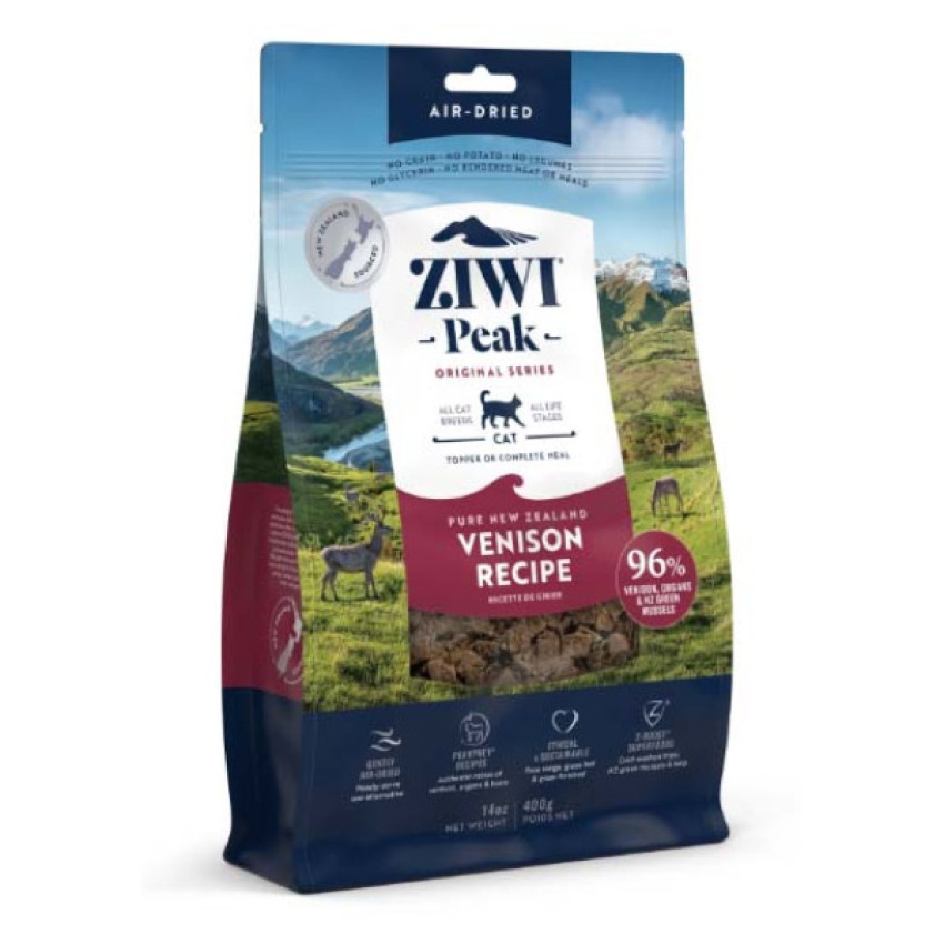 ZiwiPeak 巔峰 鹿肉配方風乾脫水鮮肉貓糧 – 400G