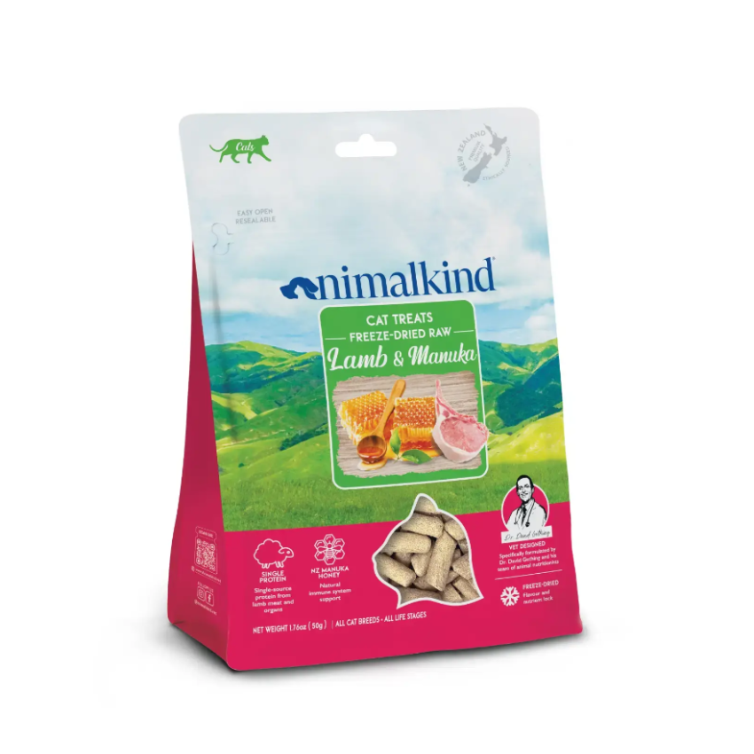 Animalkind 凍乾生肉貓零食 - 羊肉和麥蘆卡蜂蜜 50g