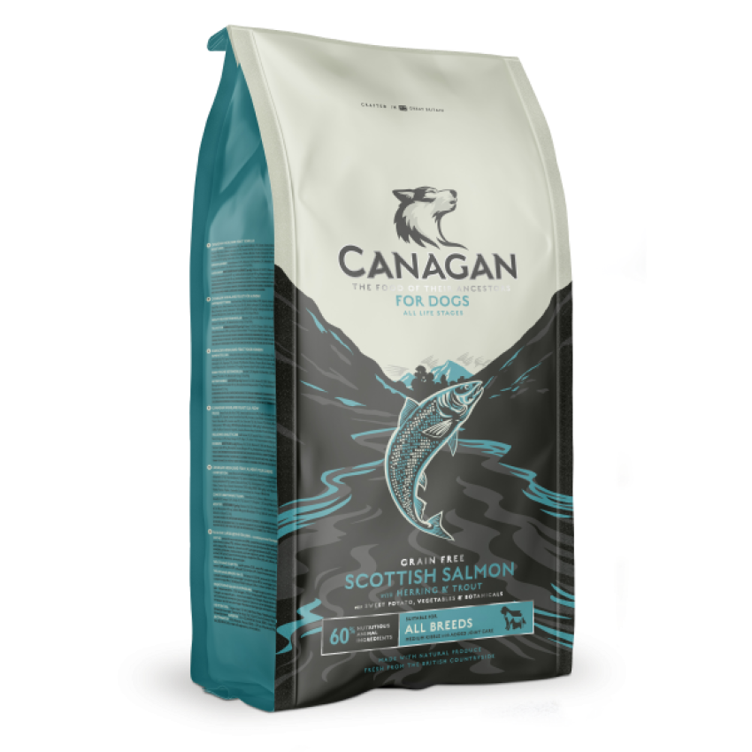 CANAGAN – 無穀物 蘇格蘭三文魚配方 全犬糧 2kg