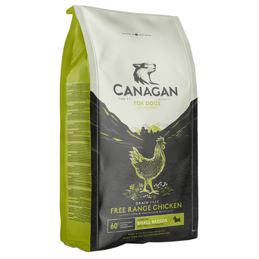 CANAGAN – 無穀物 走地雞全犬糧(細粒小型犬用) 2kg