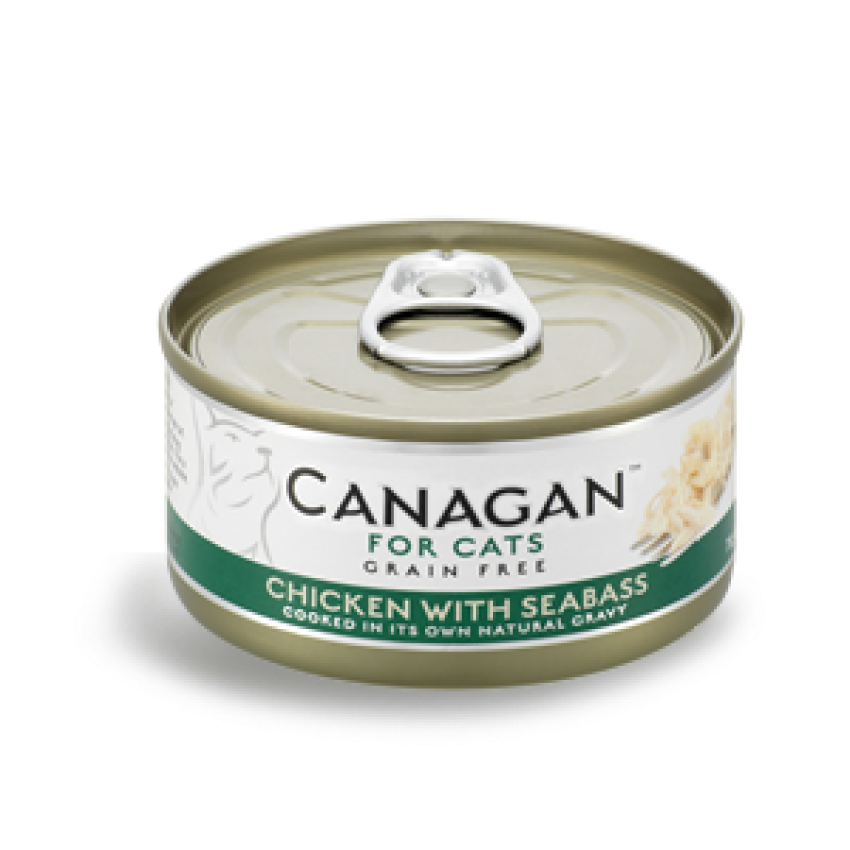 Canagan Grain Free For Cat Chicken with Seabass 無穀物雞肉伴鱸魚配方 75g