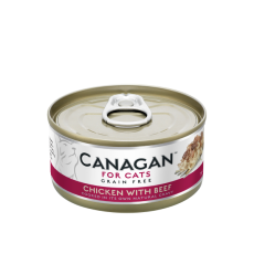 Canagan Grain Free For Cat Chicken with Beef 無穀物雞肉伴牛肉配方 75g