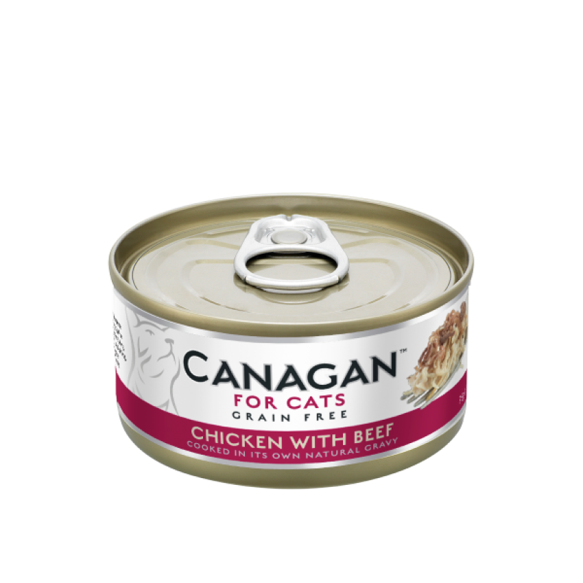 Canagan Grain Free For Cat Chicken with Beef 無穀物雞肉伴牛肉配方 75g