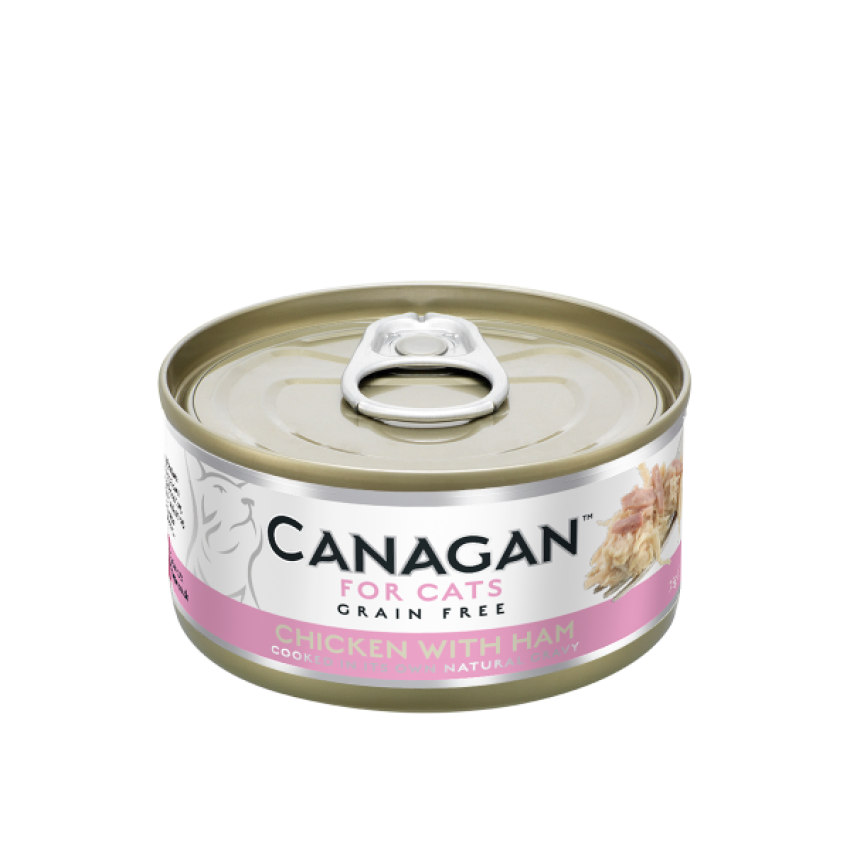 Canagan Grain Free For Cat Chicken with Ham 無穀物雞肉伴火腿 75g