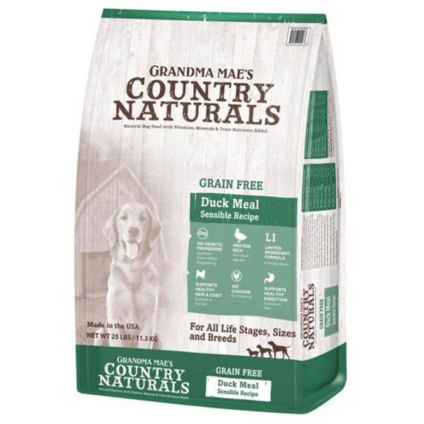 COUNTRY NATURALS 無穀物全犬種防敏鴨肉精簡配方  25LB