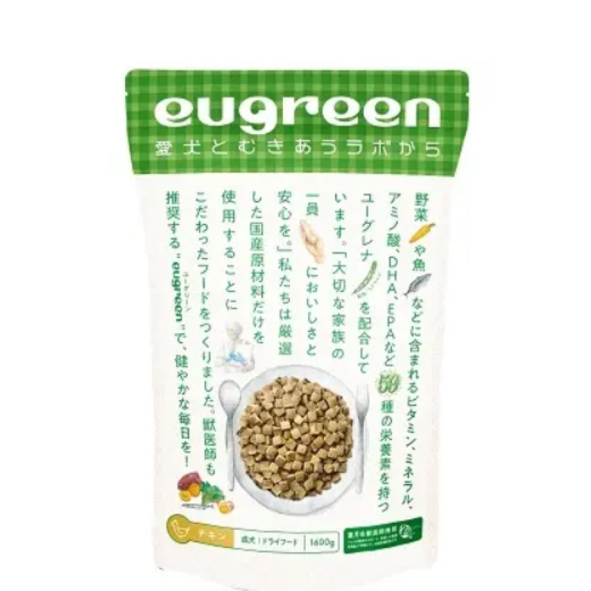 Eugreen 超級食物- 成犬狗糧 雞肉配方 1.6kg