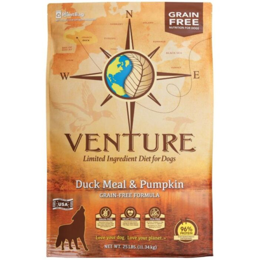 Earthborn Dog Food - Venture - Duck & Pumpkin 4LB