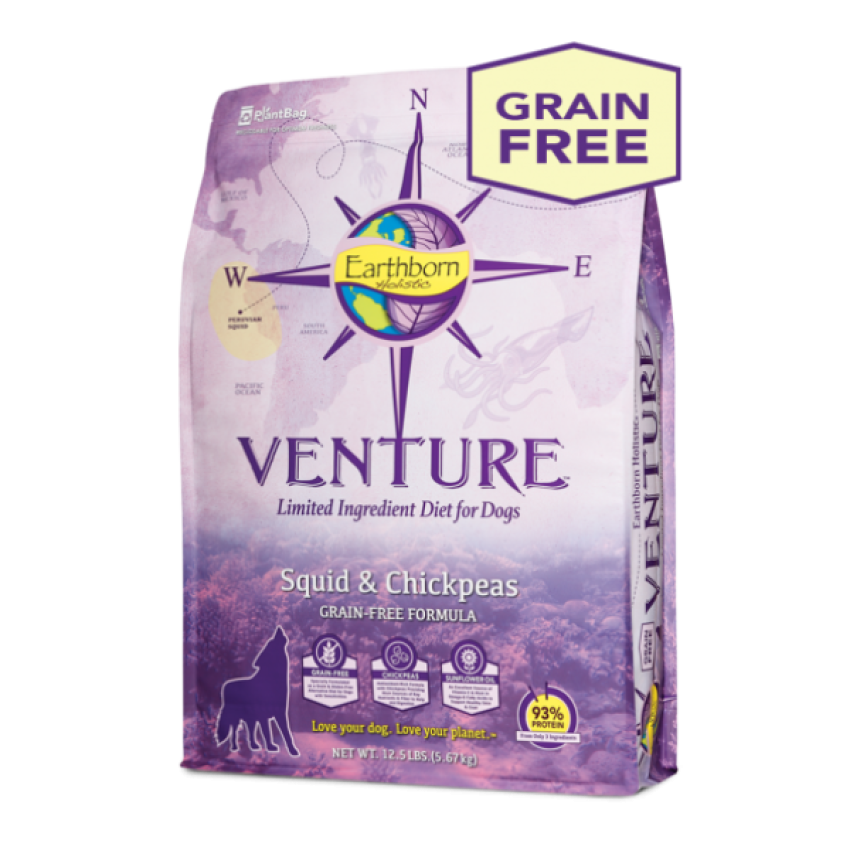 Earthborn Venture™ Squid & Chickpeas Limited Ingredient Diet for Dogs 4lbs