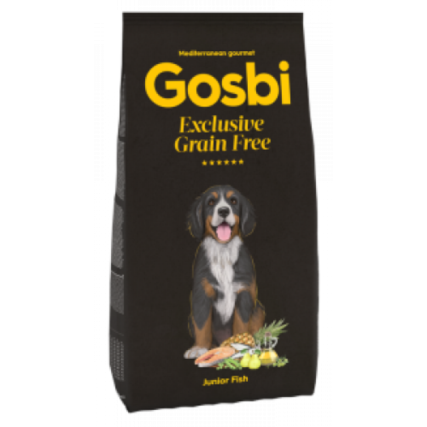 Gosbi 無穀物低敏中大型幼犬魚肉配方 3kg