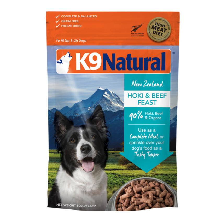 K9 Natural 冷凍脫水狗糧 – 藍尖尾鱈魚牛肉盛宴