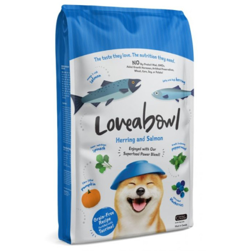 Loveabowl 無穀物希靈魚三文魚海洋全犬種配方狗糧10kg